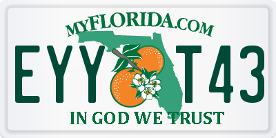 FL license plate EYYT43