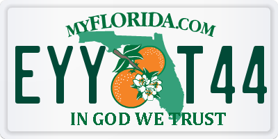 FL license plate EYYT44