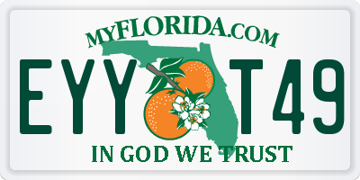 FL license plate EYYT49