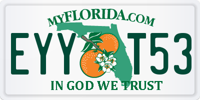 FL license plate EYYT53