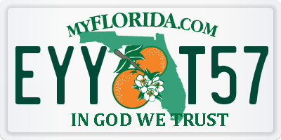 FL license plate EYYT57