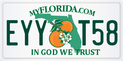 FL license plate EYYT58