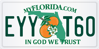 FL license plate EYYT60