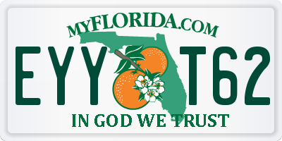 FL license plate EYYT62
