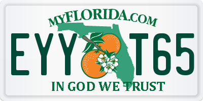 FL license plate EYYT65