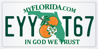 FL license plate EYYT67
