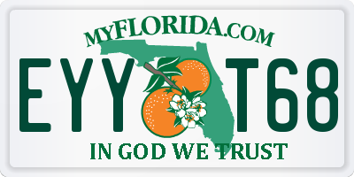 FL license plate EYYT68