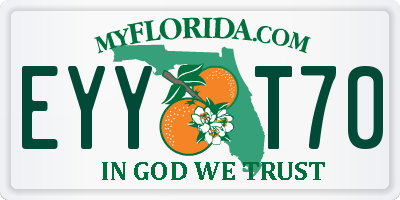 FL license plate EYYT70