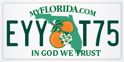 FL license plate EYYT75
