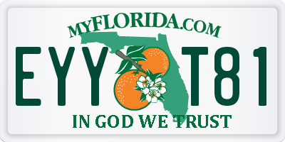 FL license plate EYYT81