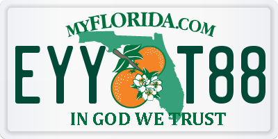 FL license plate EYYT88