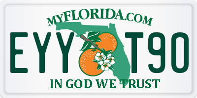 FL license plate EYYT90