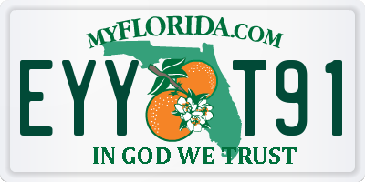 FL license plate EYYT91