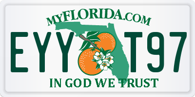 FL license plate EYYT97