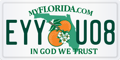 FL license plate EYYU08