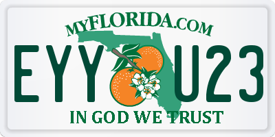 FL license plate EYYU23