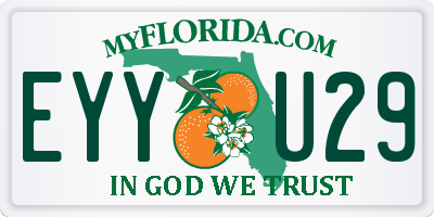 FL license plate EYYU29
