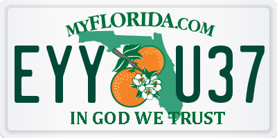 FL license plate EYYU37