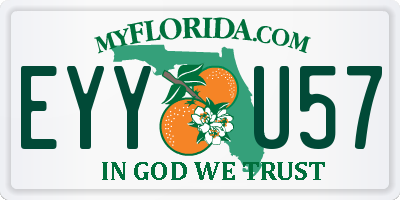FL license plate EYYU57