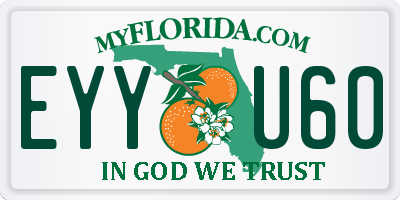 FL license plate EYYU60