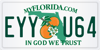 FL license plate EYYU64