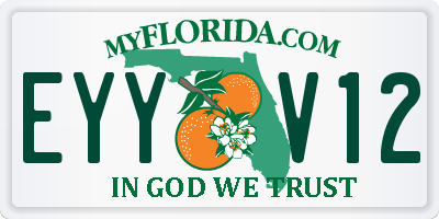 FL license plate EYYV12
