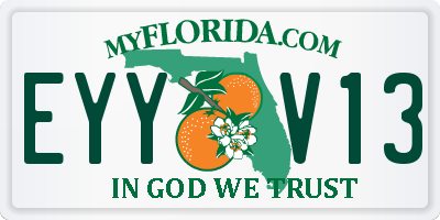 FL license plate EYYV13