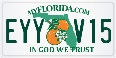 FL license plate EYYV15