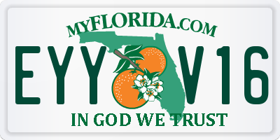 FL license plate EYYV16
