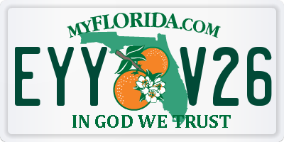 FL license plate EYYV26