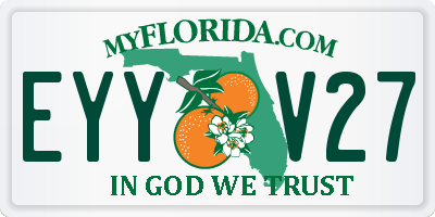 FL license plate EYYV27