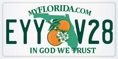 FL license plate EYYV28