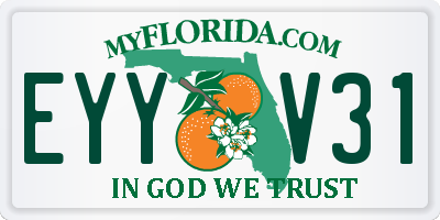 FL license plate EYYV31