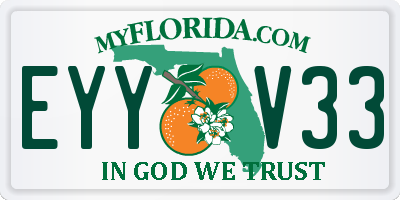 FL license plate EYYV33