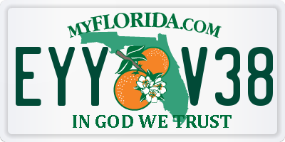 FL license plate EYYV38