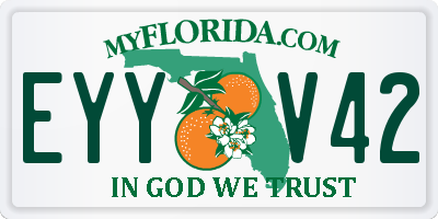 FL license plate EYYV42