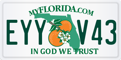 FL license plate EYYV43