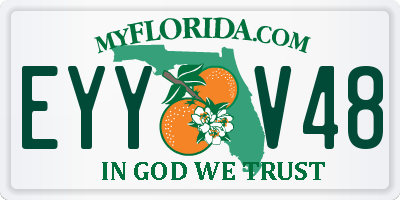 FL license plate EYYV48
