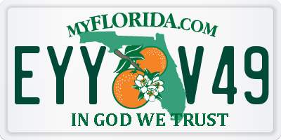 FL license plate EYYV49