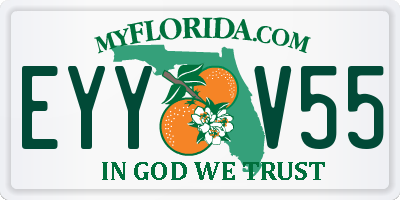 FL license plate EYYV55