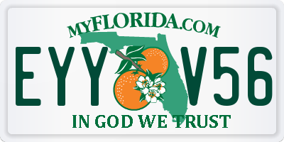 FL license plate EYYV56