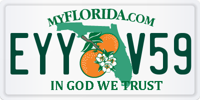 FL license plate EYYV59
