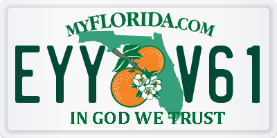 FL license plate EYYV61