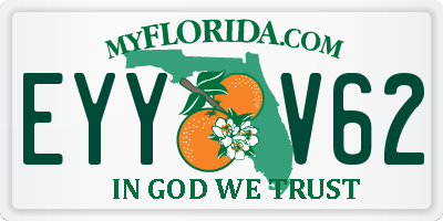 FL license plate EYYV62