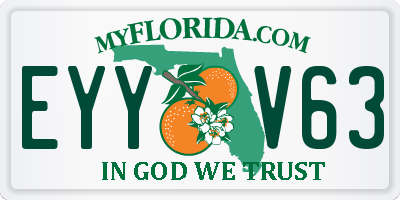 FL license plate EYYV63