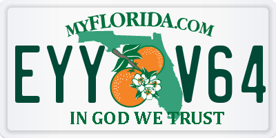 FL license plate EYYV64