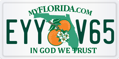 FL license plate EYYV65