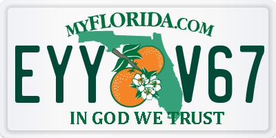 FL license plate EYYV67