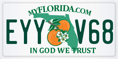 FL license plate EYYV68