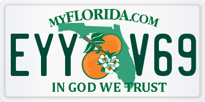 FL license plate EYYV69